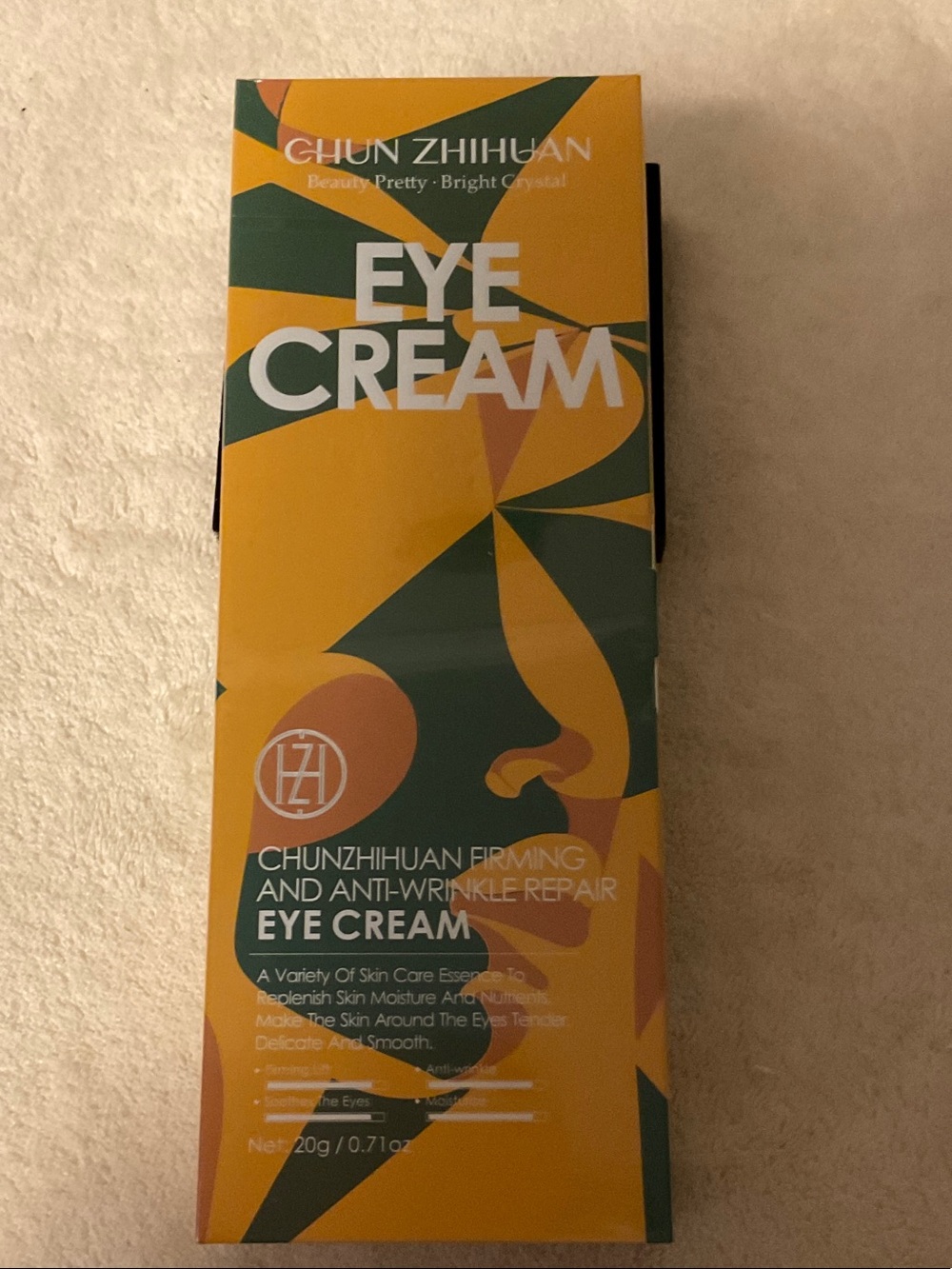 CHUNZHIHUAN Eye Cream – Firming Anti-Wrinkle Eye Treatment (Yellow & Green)